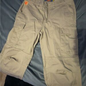Gray Cargo Shorts/